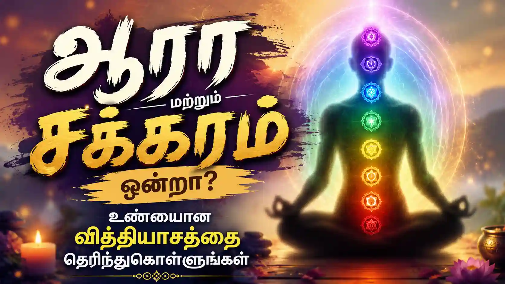 ஆரா மற்றும் சக்கரம் வித்தியாசம், ஏழு சக்கரங்கள் மற்றும் மனித ஆற்றல் வளையம்.
