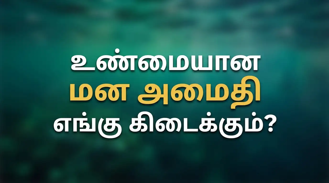 உண்மையான மன அமைதி எங்கு கிடைக்கும்?
