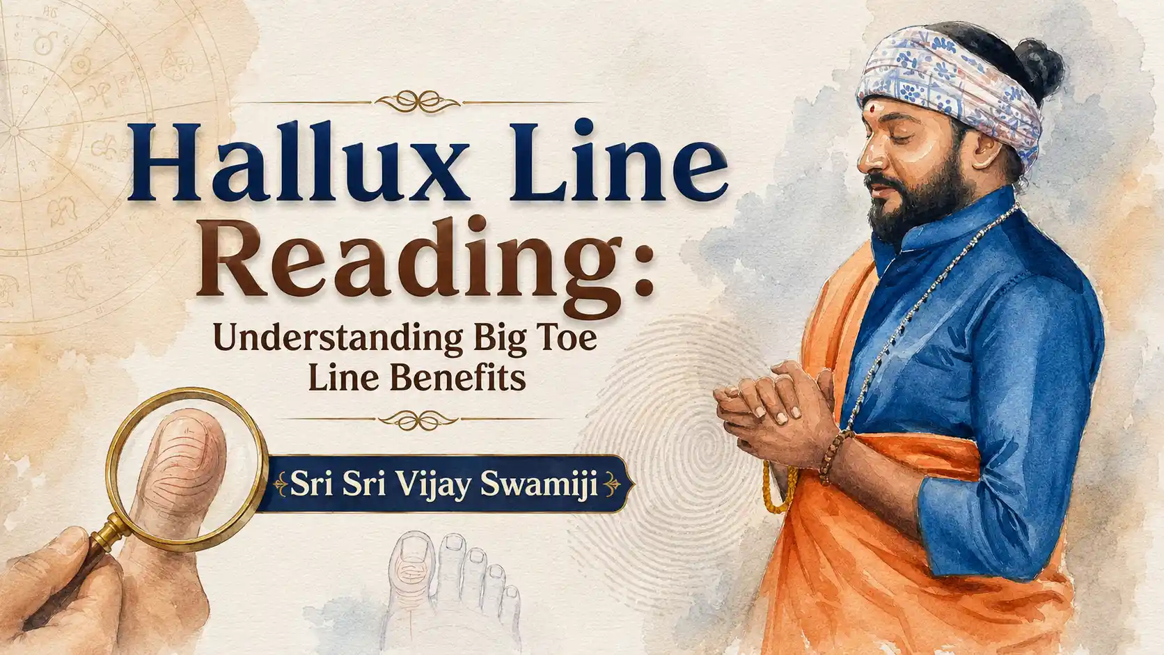 Hallux Line Reading analysis of big toe lines for spiritual guidance