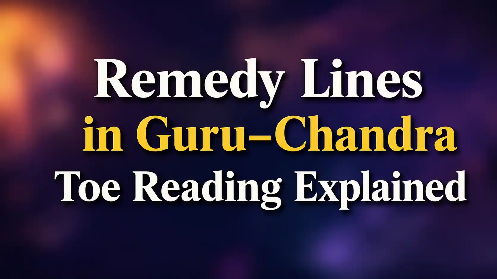 Guru Line Surya Budha Line Guru Sani Line remedy lines
