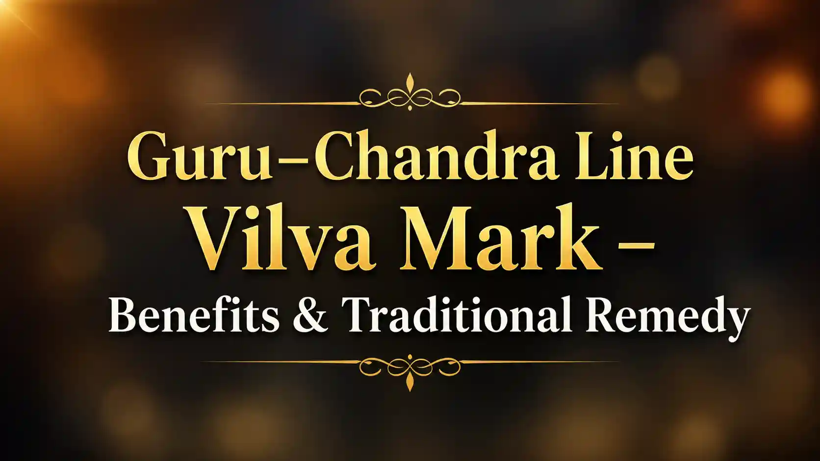Vilva mark on the Guru–Chandra line in big toe reading