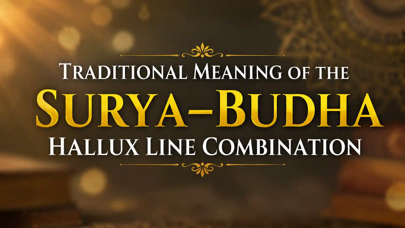 Traditional Surya–Budha hallux line combination on the big toe with symbolic markings used in Pada Samudrika.