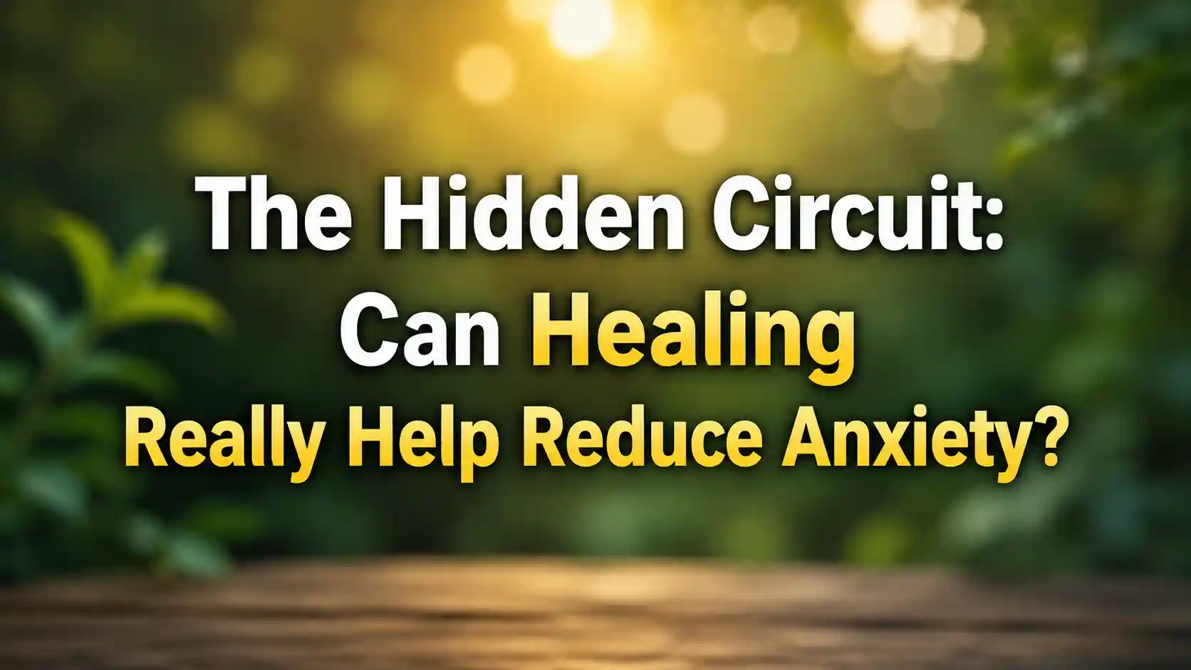 Person practicing healing and mindfulness for anxiety relief and emotional wellness