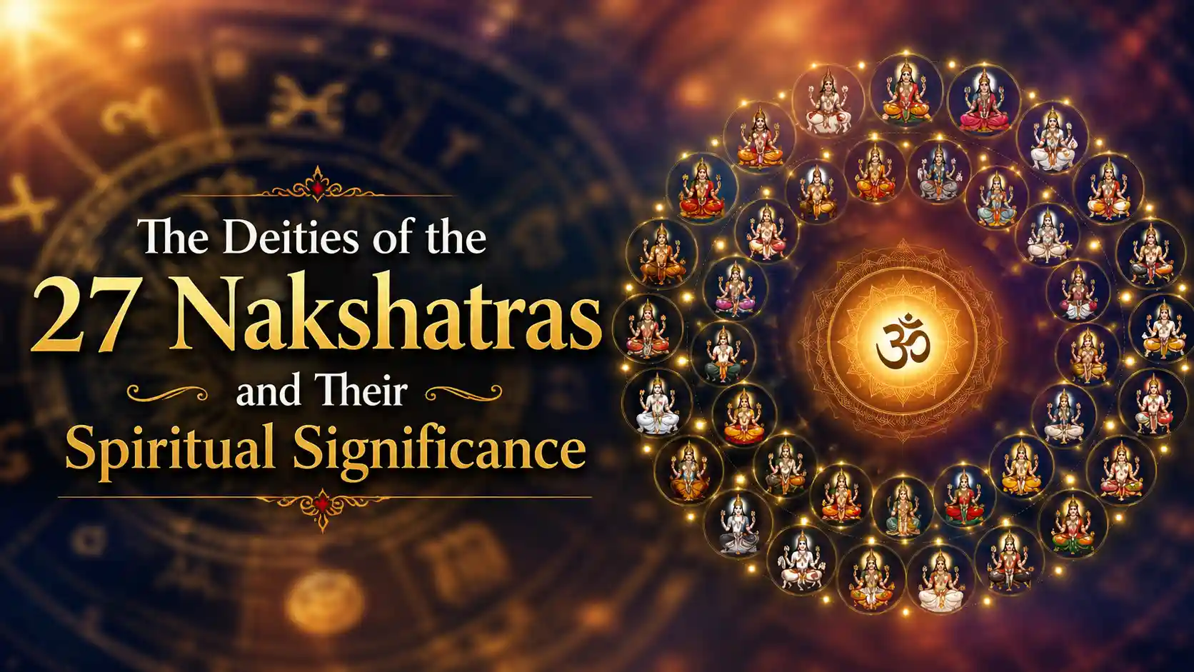 27 Nakshatras and their presiding deities in Vedic astrology