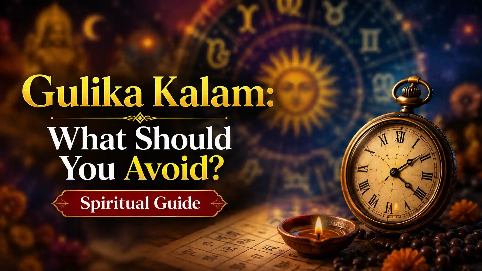 Gulika Kalam and traditional spiritual beliefs about activities to avoid
