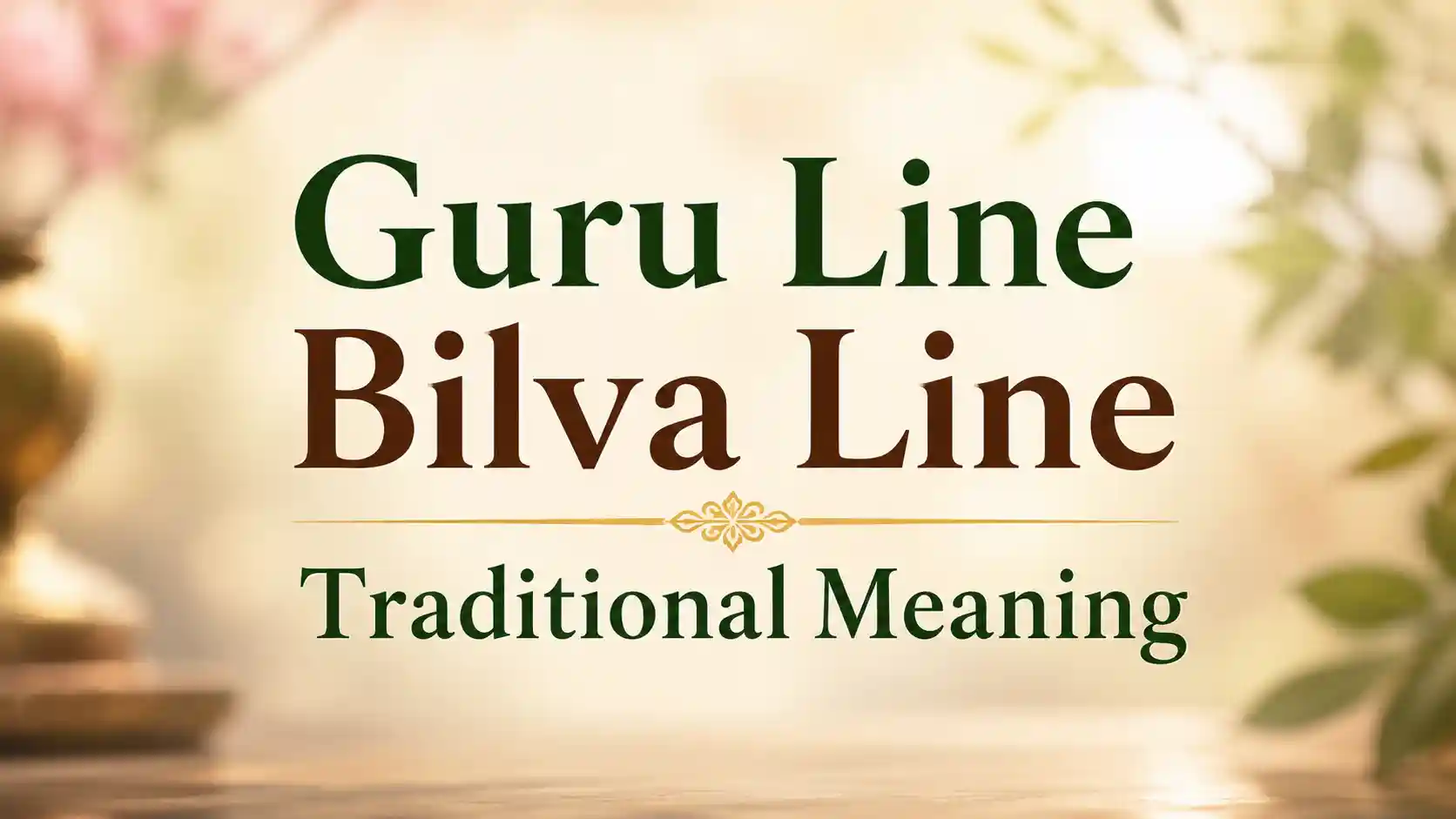 Guru Line Bilva Line Putra Yogam traditional meaning