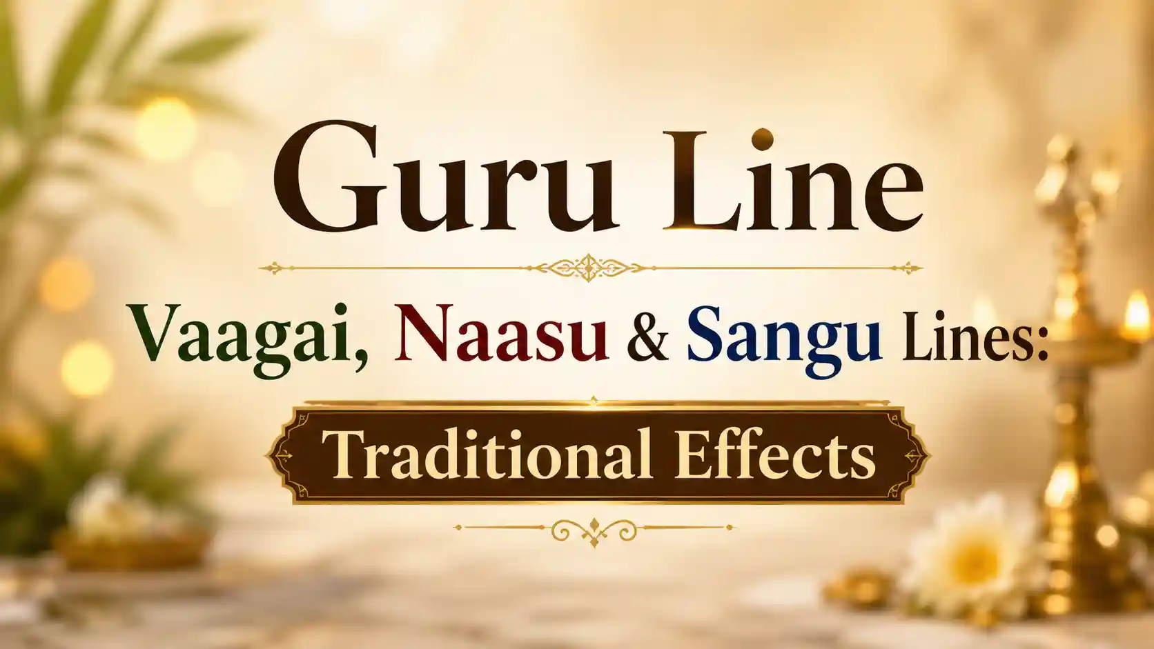 Guru Line Vaagai Naasu Sangu Line meanings