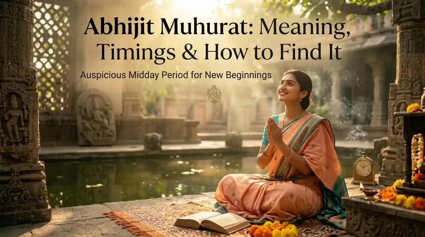 Abhijit Muhurat meaning and daily auspicious midday timing