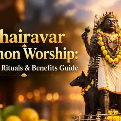Yellow lemons cut in half used as oil lamps for Lord Bhairavar worship
