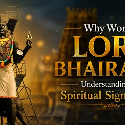 Lord Bhairava idol representing protection, courage and spiritual strength