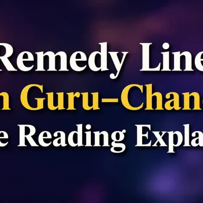 Guru Line Surya Budha Line Guru Sani Line remedy lines