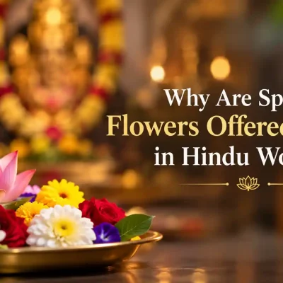 Specific flowers offered to Hindu gods during traditional pooja