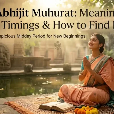 Abhijit Muhurat meaning and daily auspicious midday timing