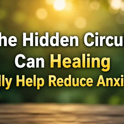 Person practicing healing and mindfulness for anxiety relief and emotional wellness